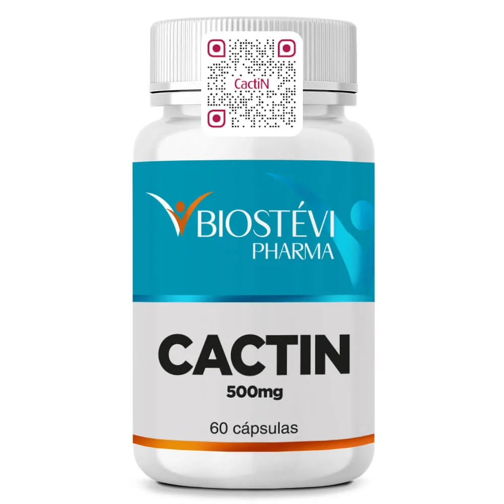 Cactin (Diurético) 500mg 60 Cápsulas - Com Selo de Autenticidade