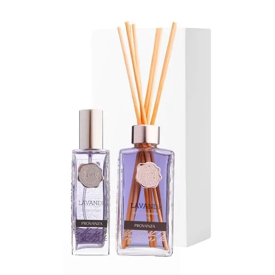 Kit Difusor E Aromatizador Em Spray Lavande Com Caixa Provanza