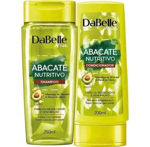 KIT DABELLE SHAMPOO CONDICIONADOR ABACATE NUTRITIVO 450ML