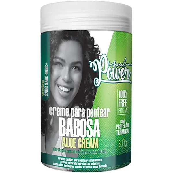 CREME PARA PENTEAR SOUL POWER BABOSA ALOE CREAM 800G