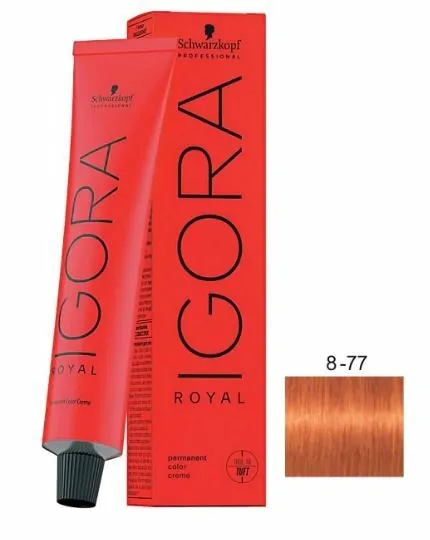 TINTA IGORA ROYAL 8.77 LOURO CLARO COBRE EXTRA