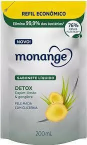 SABONETE LIQUIDO MONANGE DETOX REFIL 200ML