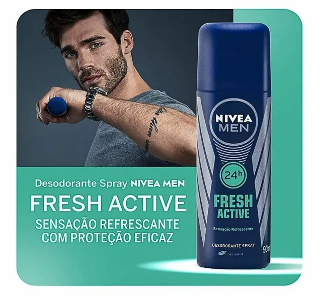 DESODORANTE SPRAY NIVEA FRESH ACTIVE 90 ML
