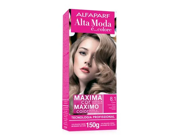 Tintura para Cabelo Alta Moda E Colore 8.1 60G