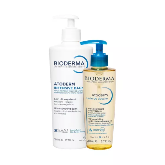 Bioderma Atoderm Intensive Baume (500ml) + Óleo Duche (200ml)