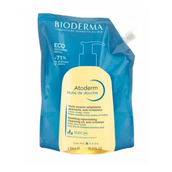 Bioderma Atoderm Óleo de Duche Eco Refill 1L