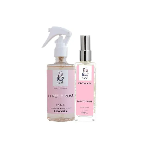 Kit La Petite Rose Aromatizante P/ Roupas E Home Spray Provanza
