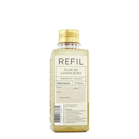 Refil Sabonete Líquido Flor De Laranjeira 270 Ml Provanza