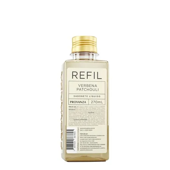 Refil Sabonete Líquido Verbena E Patchouli 270Ml Provanza