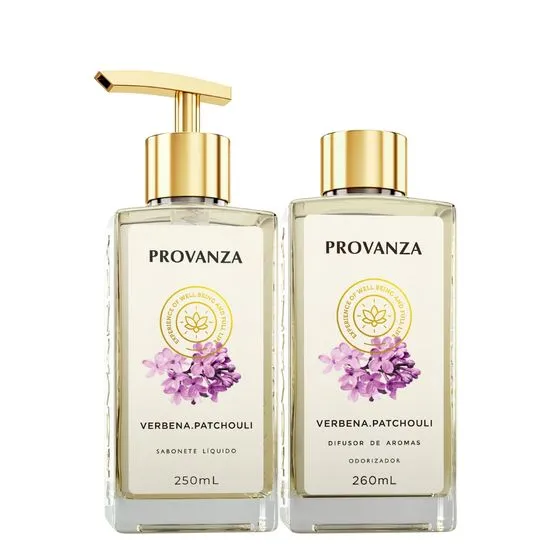 Kit Difusor e Sabonete Liquido Verbena e Patchouli Provanza