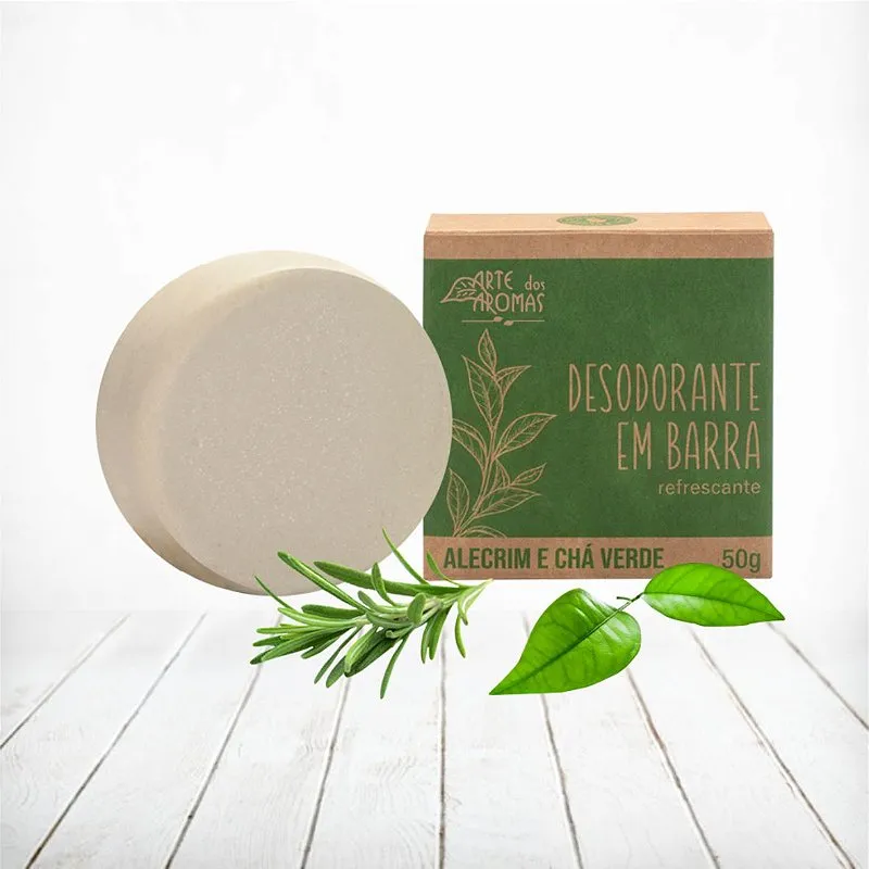 Desodorante em Barra Alecrim e Chá Verde 50g