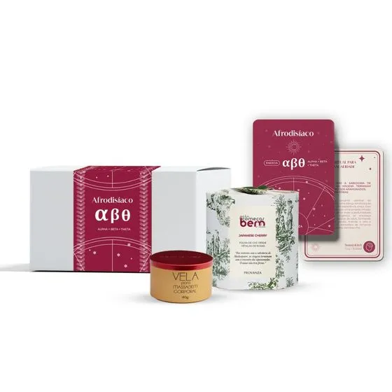 Kit Ritual Afrodisiaco Vela Para Massagem E Chá Para Japanese Cherry Provanza