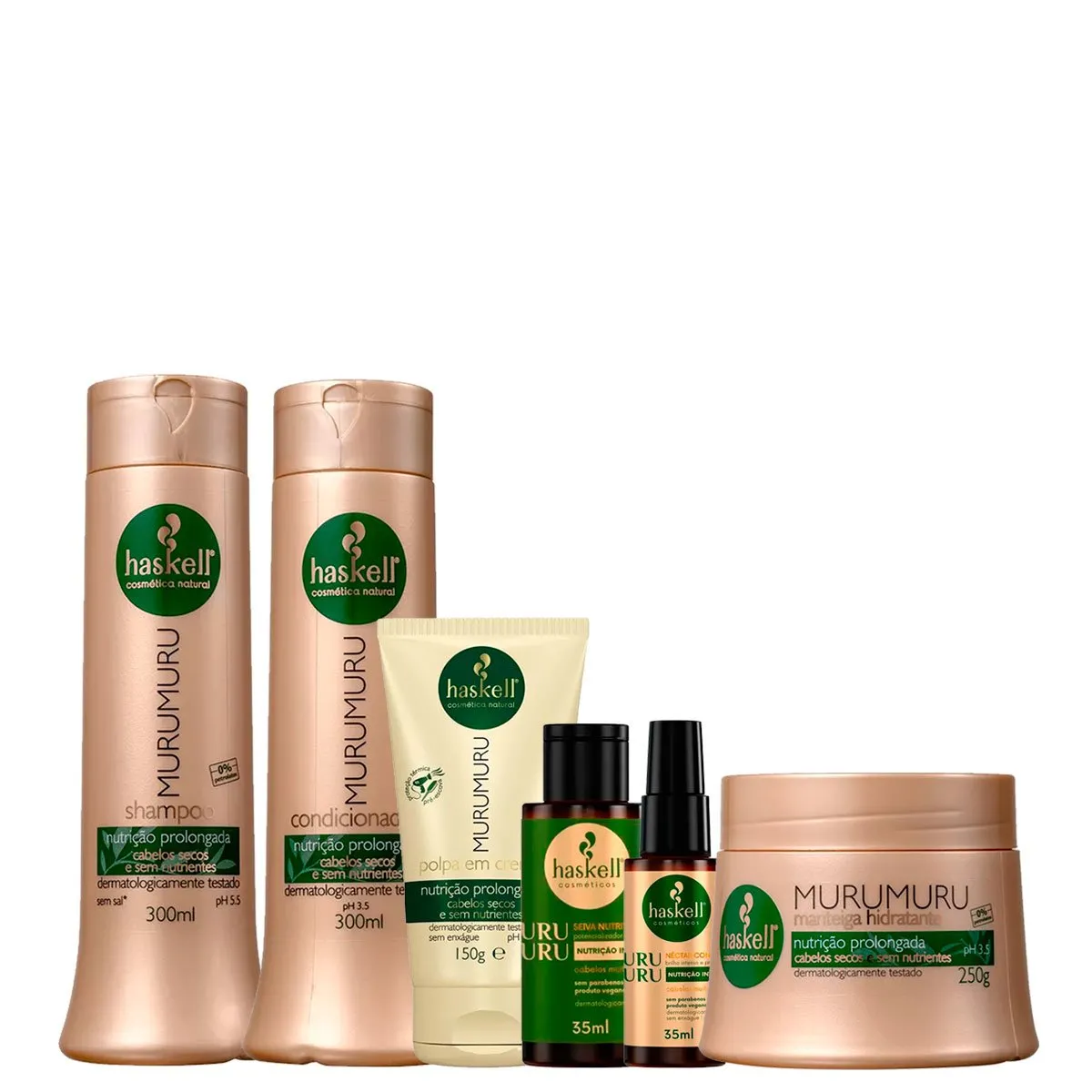Kit Completo MuruMuru Nutrição Prolongada Cabelos Macios - 300mL 300ml