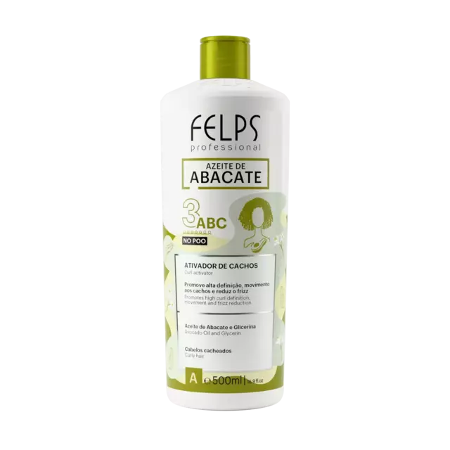 Ativador de Cachos Cachos Azeite De Abacate 500ml - Felps