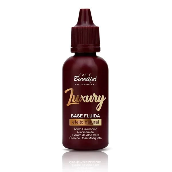 Base Fluída Efeito Natural Luxury Face Beautiful 30g