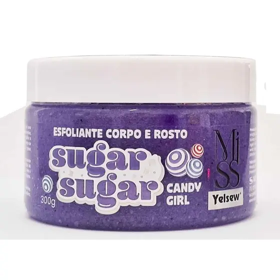 Esfoliante Corpo e Rosto Sugar Sugar Candy Girl 300 g Yelsew