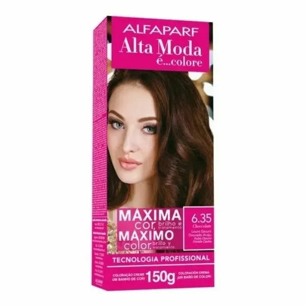 Tintura Alta Moda 6.35 Louro Escuro Dourado Acajú