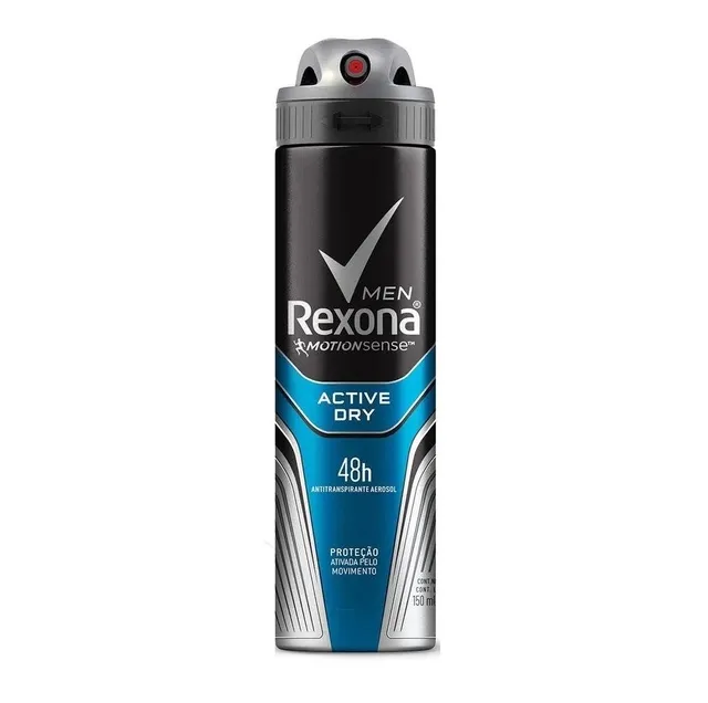 Desodorante Rexona Aerosol 150ml Men Active Dry