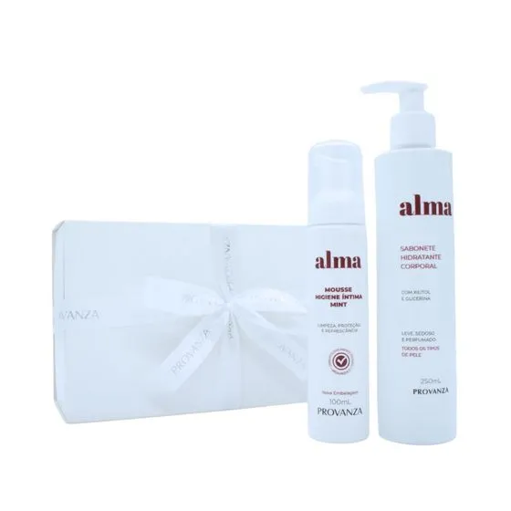 Kit Alma Sabonete Hidratante Corporal e Mousse de Limpeza Facial Provanza