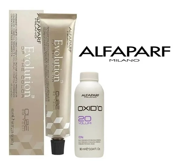 Alfaparf Kit Coloração 60ml + Água Oxigenada 20 Vol Cor:6
