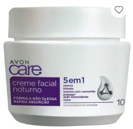 Creme Facial Noturno 5 em 1 Avon Care 100g