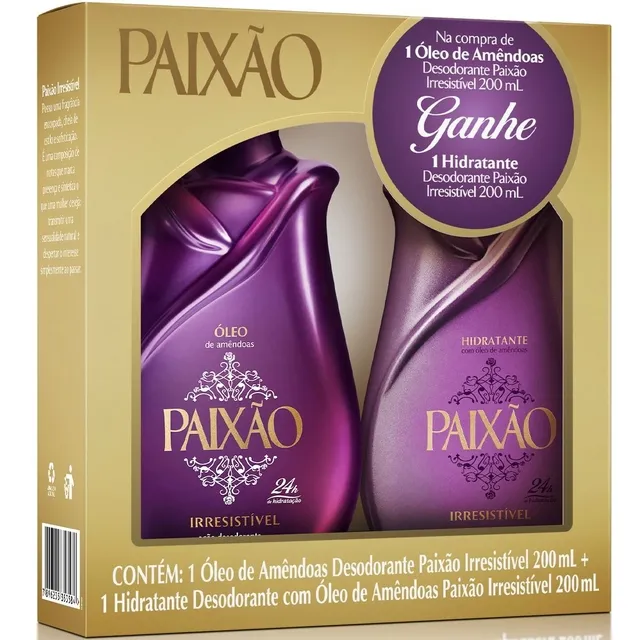 Kit Paixão Óleo+Hidratante Irresistivel 200ml