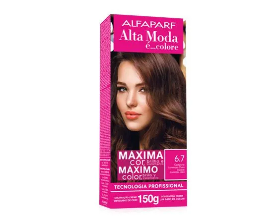 Tintura para Cabelo Alta Moda E Colore 6.7 60G