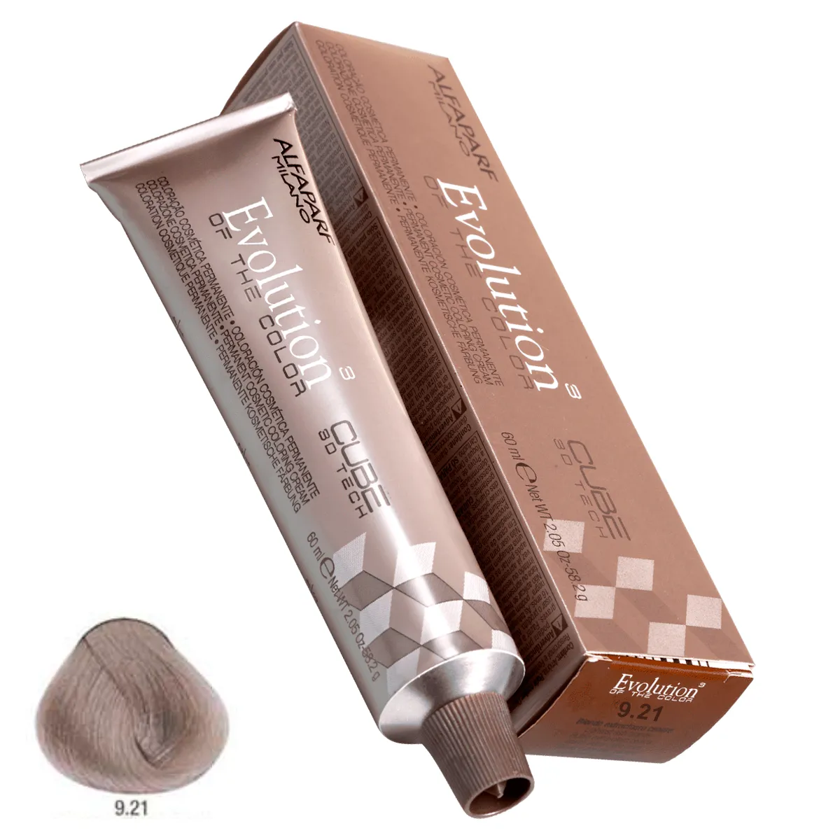 Coloração Evolution Of The Color 60ml Alfaparf 9.21 Louro Claríssimo Irisé Cinza