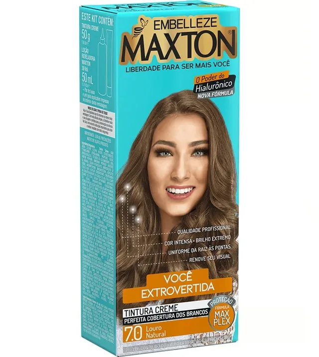 Tinta Maxton Kit Pratico Louro Natural 7.0