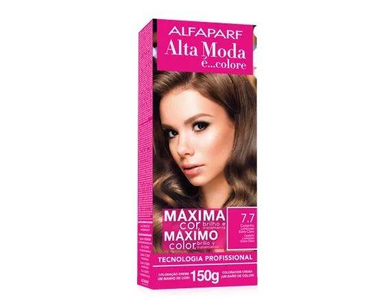 Tintura para Cabelo Alta Moda E Colore 7.7 60G