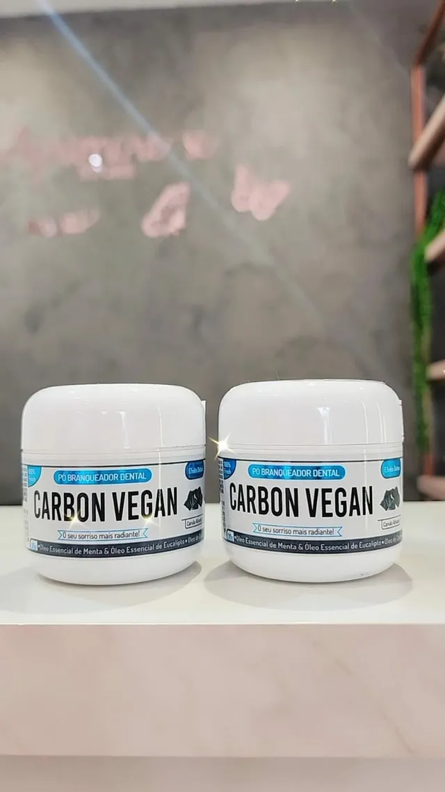 Pó Branqueador Dental Carbon Vegan