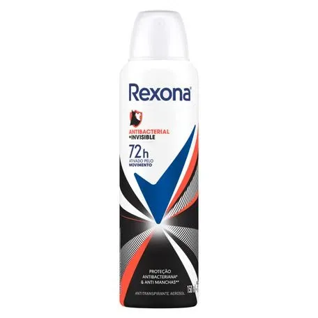 Desodorante Aerosol Antibacterial e Invisible 150ML - Rexona