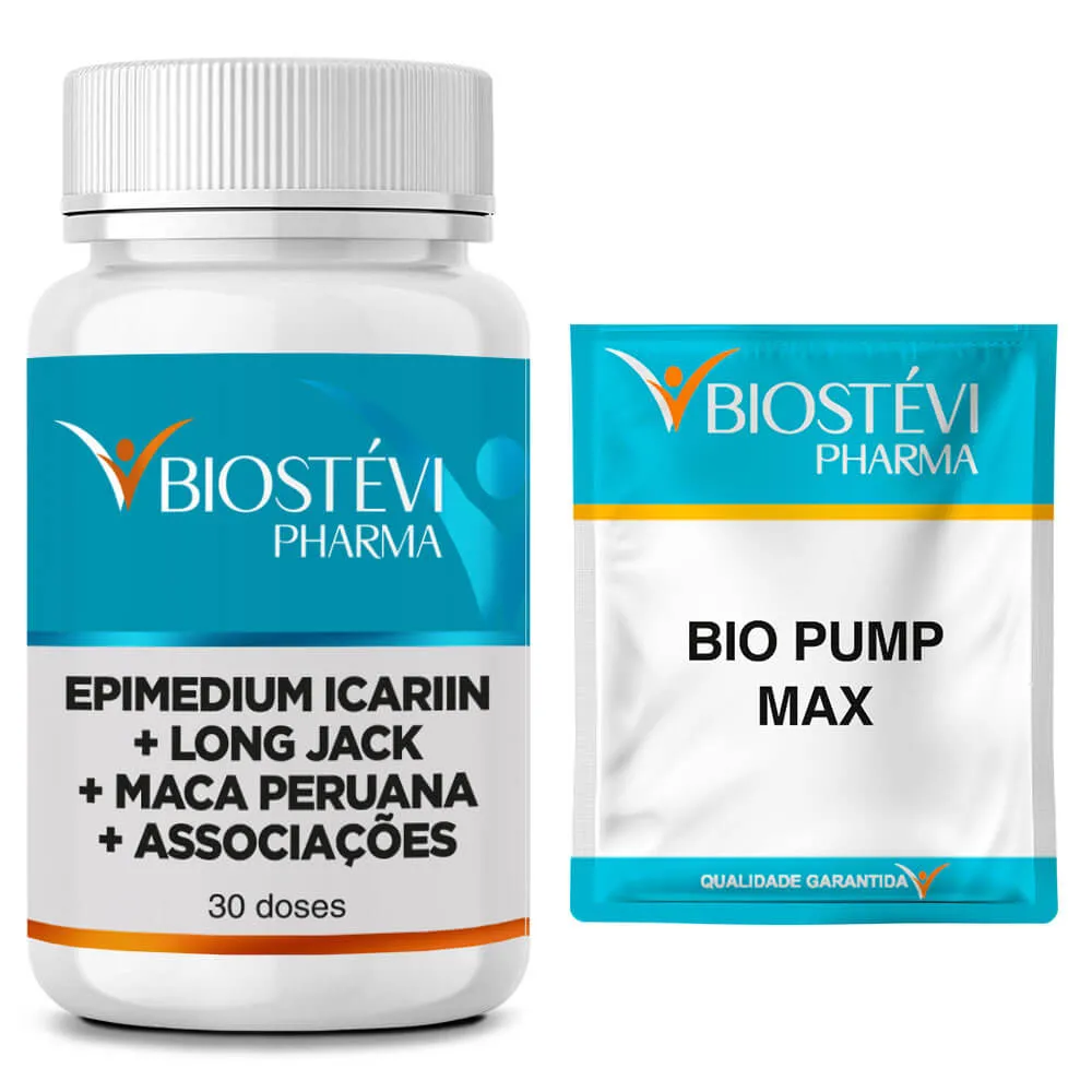 Kit Bio Testo Turbo (Epimedium Icariin + Long Jack) + Bio Pump Max