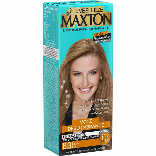 Tinta Maxton Kit Pratico Louro Claro 8.0