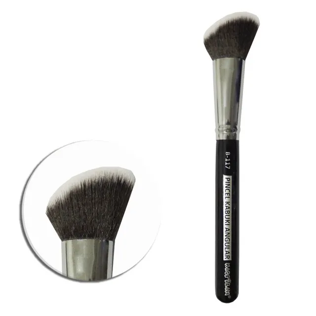 Pincel Profissional Kabuki Angular Linha B117 Macrilan
