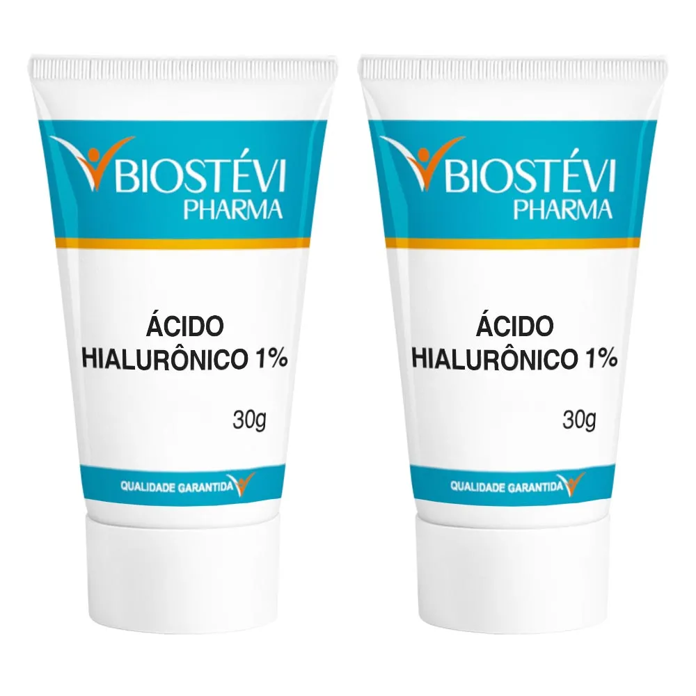 Kit 2 ácidos hialurônico 1% gel creme 30g