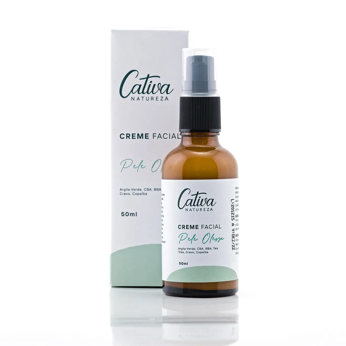 Creme Facial Pele Óleosa - Cativa - Frasco com 60g