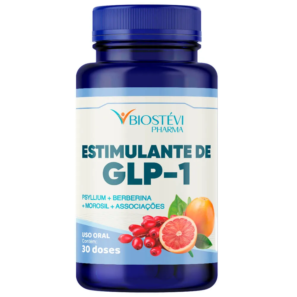Estimulante de GLP-1 | Psyllium + Berberina + Morosil + Associações 30 Doses