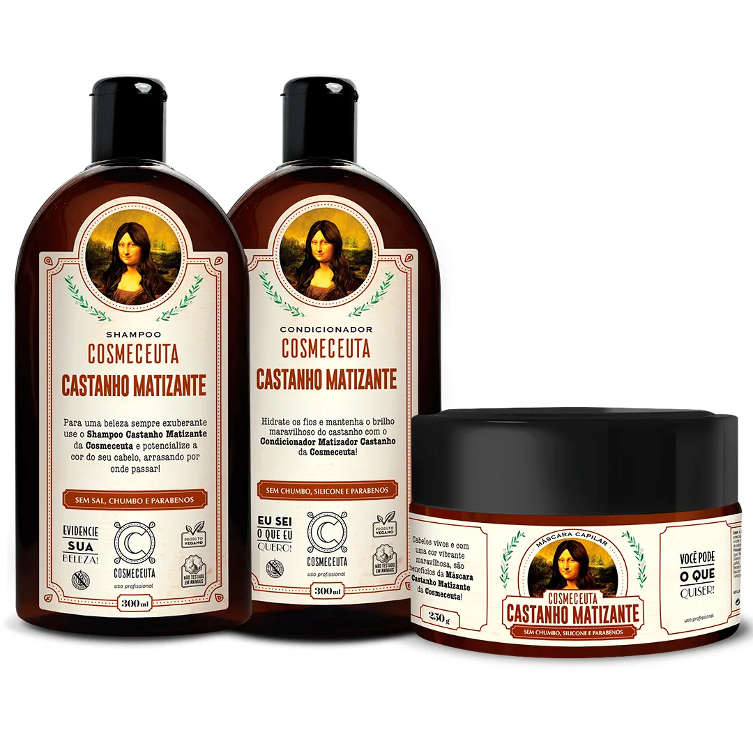 Kit Castanho Matizante Cosmeceuta