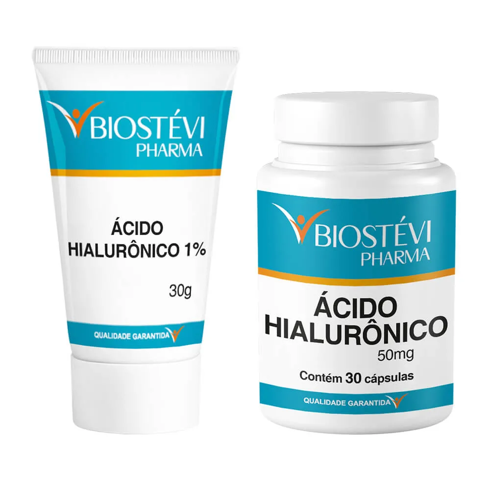 Kit ácido hialurônico + ácido hialurônico 1% gel creme