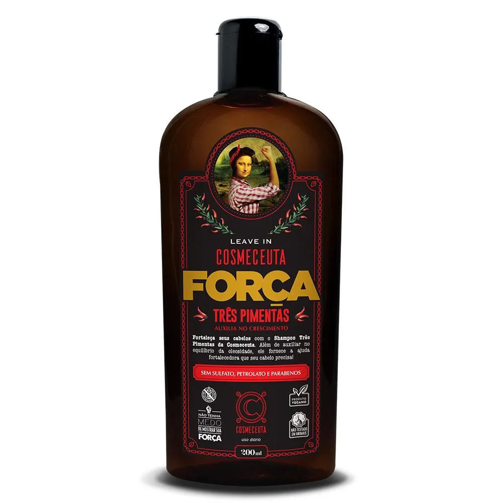 Leave In Força Três Pimentas Cosmeceuta
