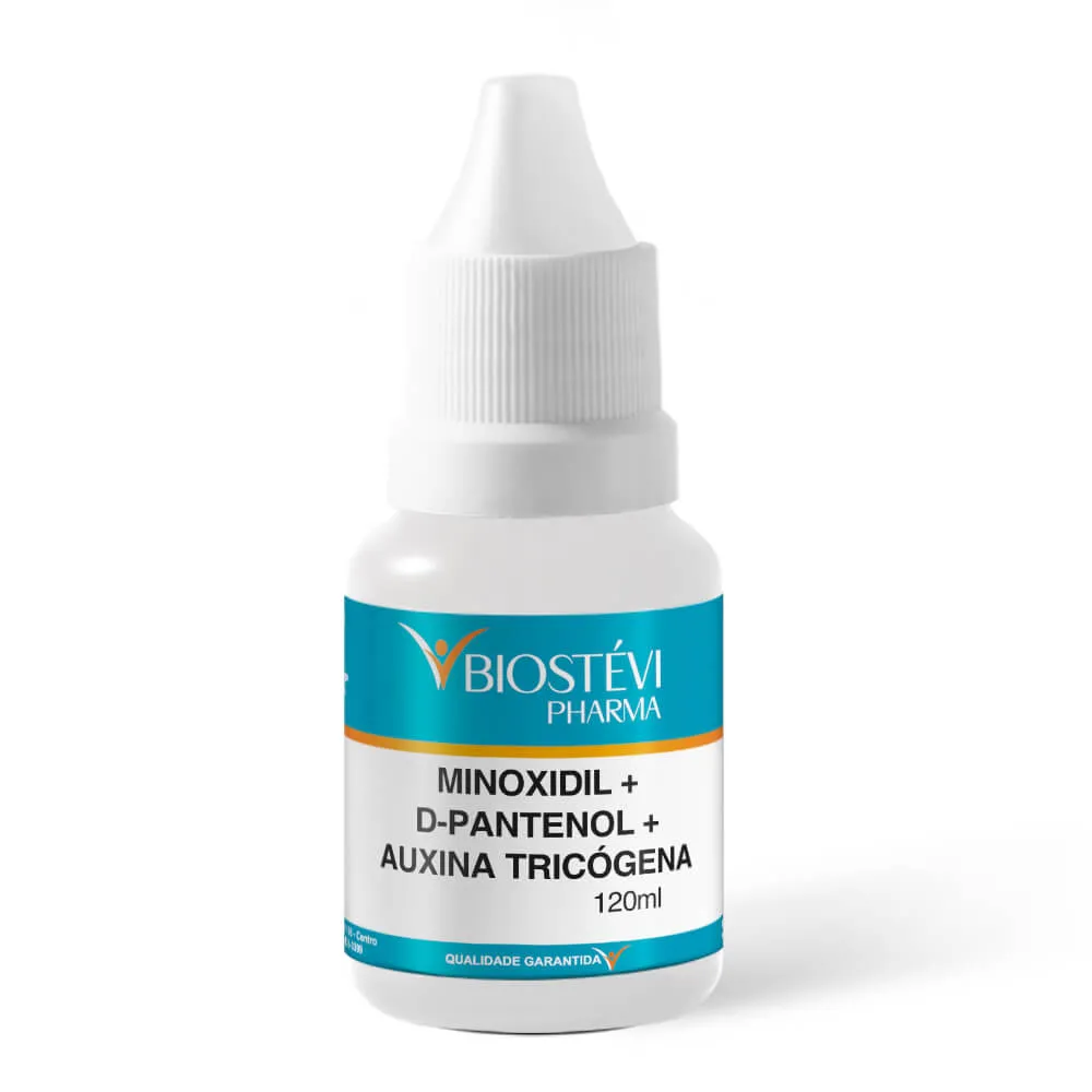 Minoxidil + D-Pantenol + Auxina Tricógena Solução 120ml