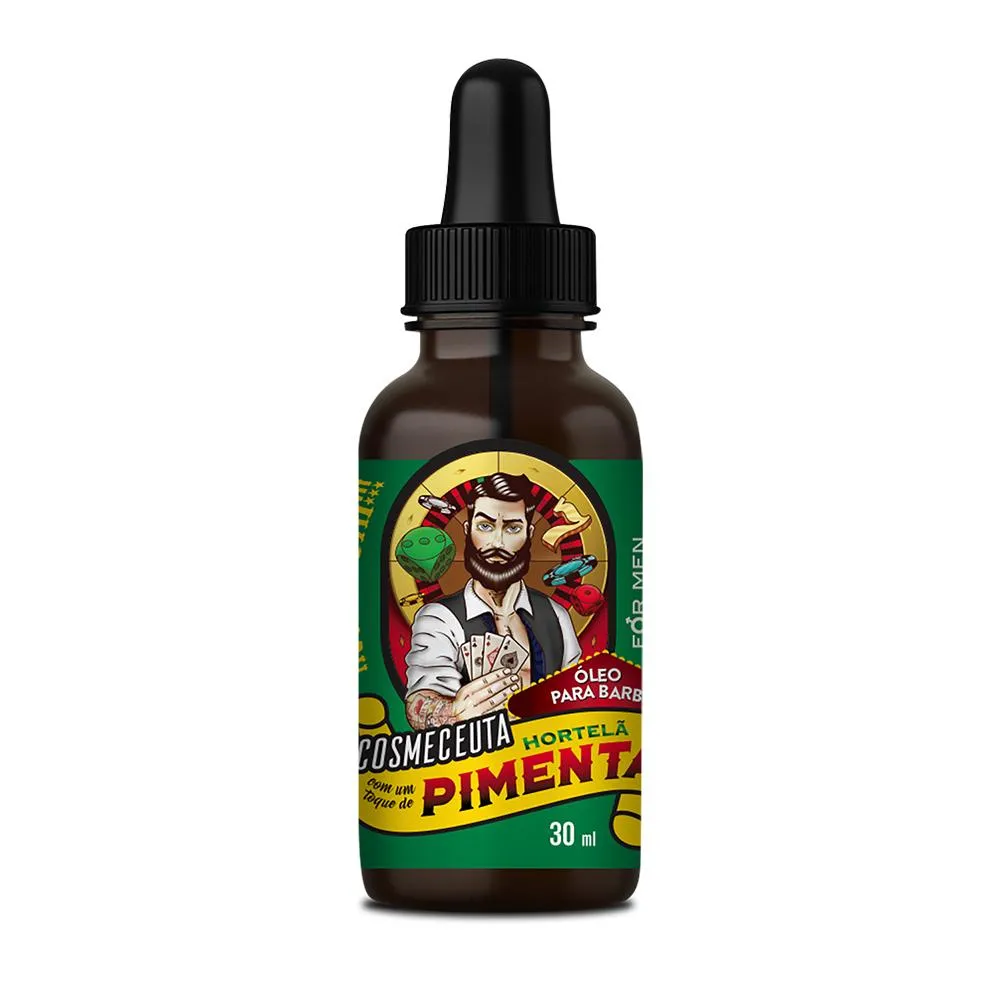 Óleo para Barba Hortelã com Pimenta Cosmeceuta