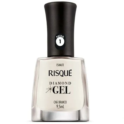Esmalte Risqué Diamond Gel Chá Branco 9,5ml