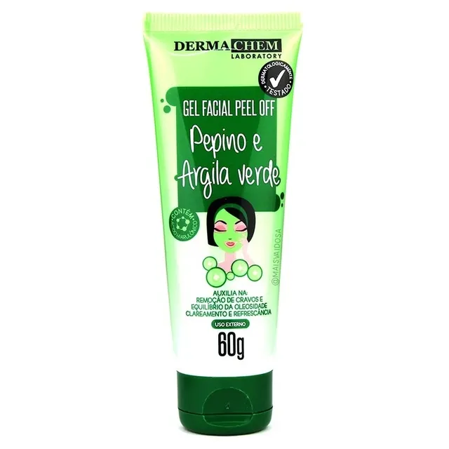Gel Peel Off Argila Verde Dermachem 60g