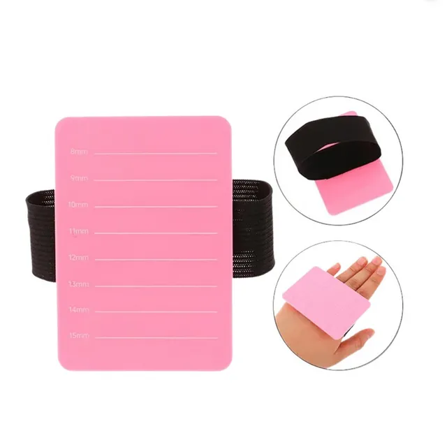 Pulseira de Mão com Velcro Placa para Suporte de Cílios Sky