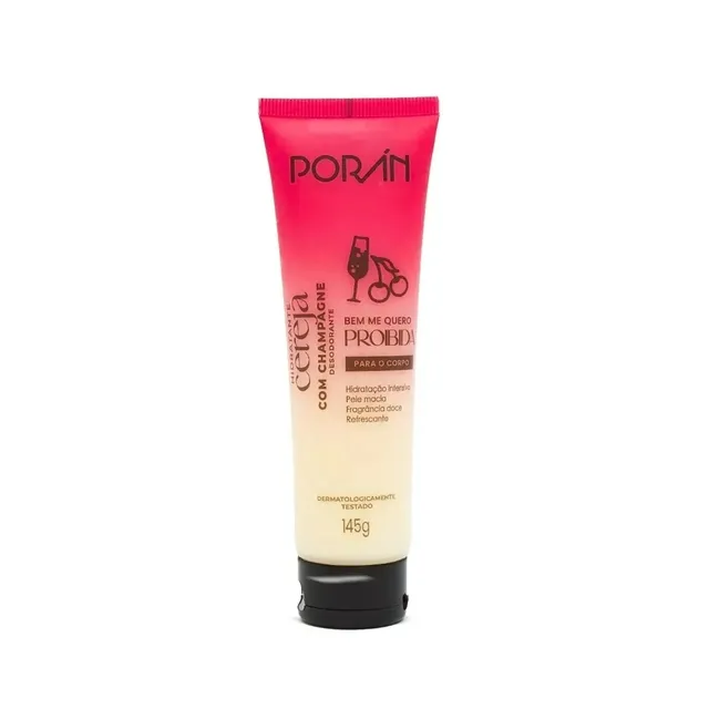 Hidratante Corporal Cereja Com Champagne Porán 145g