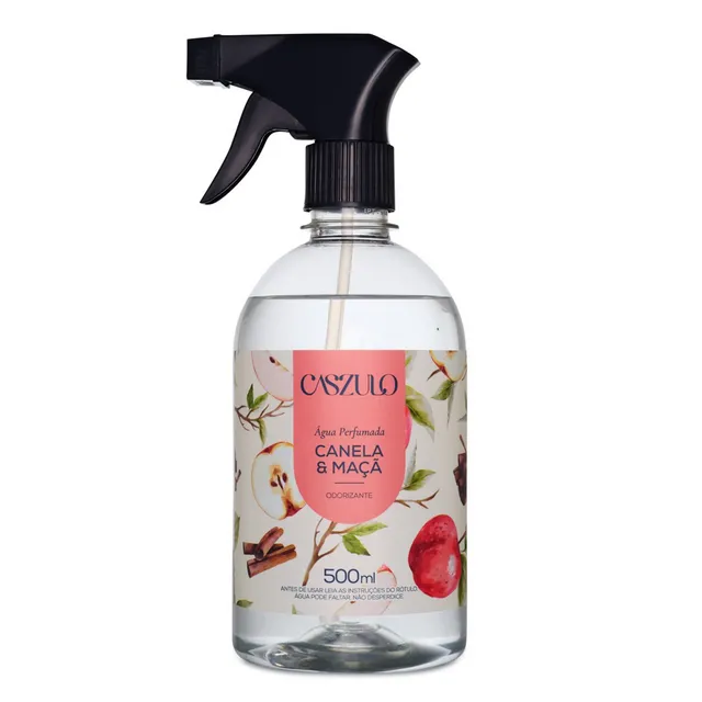 Água Perfumada Caszulo Canela e Maçã Via Aroma 500ml