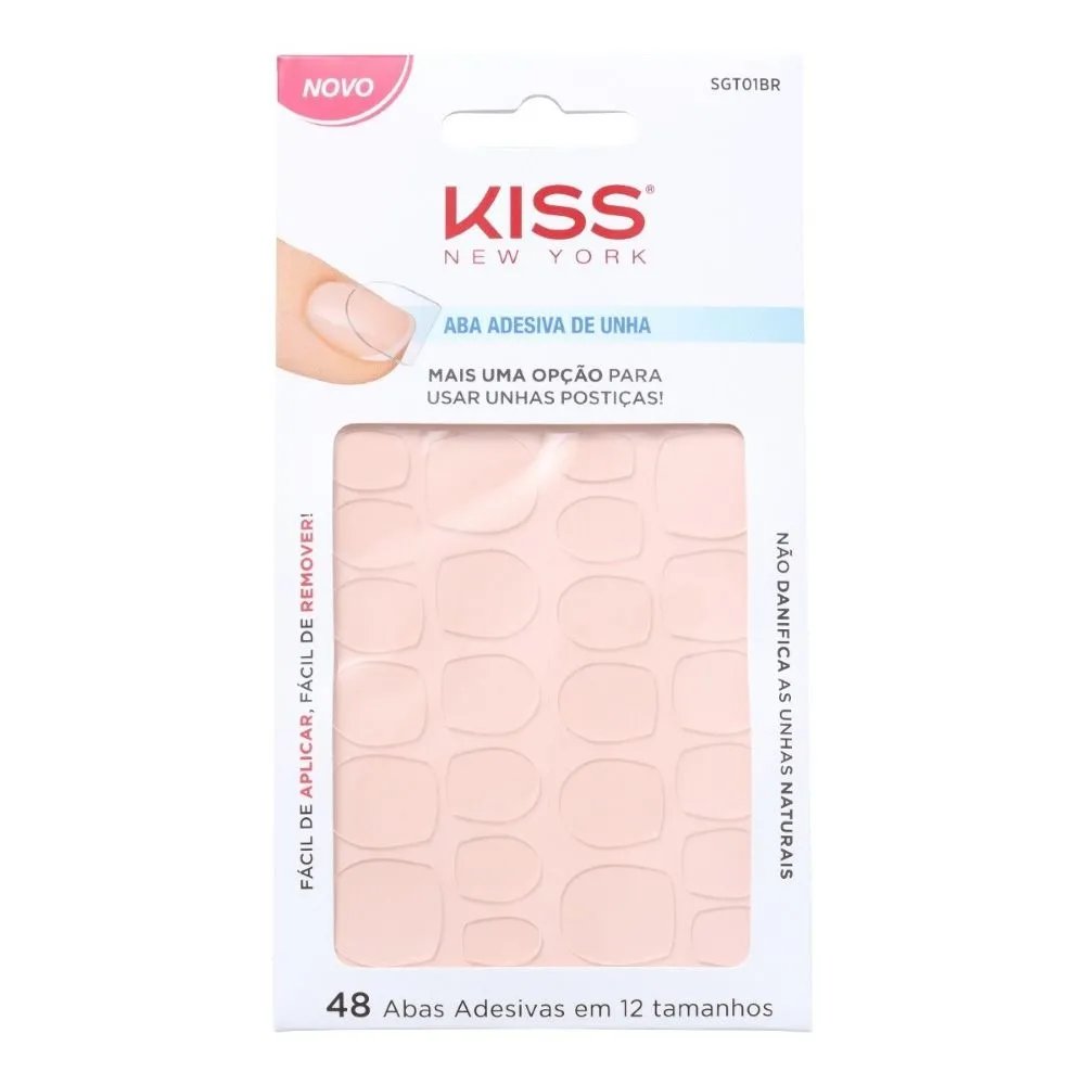 Aba Adesiva Para Unhas Postiças Kiss Ny Sgt01br