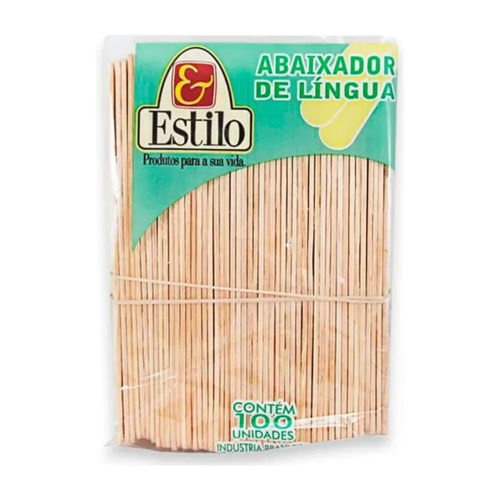 Abaixador de Língua Estilo C/100un